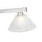 Z-Lite Cobalt Billiard, 3-Light, 14 In.W x 46 In.L x 8 In.H, Brushed Nickel/White Linen 152BN-AWL13 - alternate 3